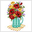 cross stitch pattern Spring Flowers in a Vase