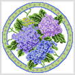 cross stitch pattern Seasonal Circle/ August Memory