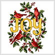 cross stitch pattern Cardinal's Joy