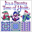cross stitch pattern Frosty Snowmen