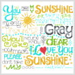 cross stitch pattern Let's Be My Sunshine