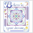 cross stitch pattern Believe in Your Dreams