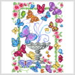 cross stitch pattern Butterfly Garden
