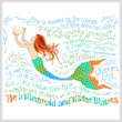 cross stitch pattern Let's be Mermaids