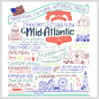 cross stitch pattern Let's Visit the Mid-Atlantic