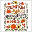cross stitch pattern Pumpkin Spice