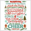 cross stitch pattern A Wonderful Time of the Year