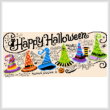 cross stitch pattern Happy Halloween