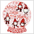 cross stitch pattern Let's Mingle and Jingle
