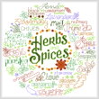 cross stitch pattern Let's Grow Herbs and Spices