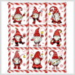 cross stitch pattern Mingle Jingle Zoom Gnomes