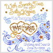 cross stitch pattern Salty Kisses Wedding
