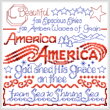 cross stitch pattern America the Beautiful