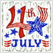 cross stitch pattern July 4th
