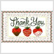 cross stitch pattern Let's Give a Kind Thank You