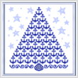 cross stitch pattern Anchors Holiday Tree