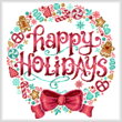 cross stitch pattern Candy Holidays