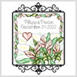 cross stitch pattern Calla Lily Wedding