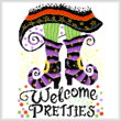 cross stitch pattern Welcome my Pretties