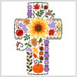 cross stitch pattern Cross - Autumn