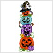 cross stitch pattern Jack O Lantern Stack