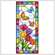 cross stitch pattern Stained Glass Spring Butterfly