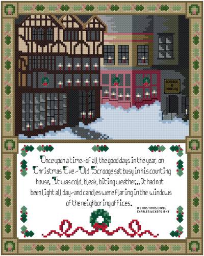 cross stitch pattern A Dickens Christmas