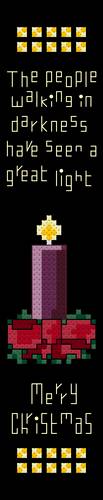 cross stitch pattern Great Light Bookmark