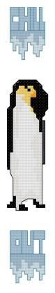 cross stitch pattern Chill Out Bookmark