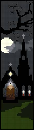 cross stitch pattern Hunter's Moon