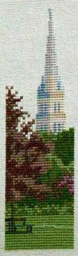 cross stitch pattern Salisbury Spire