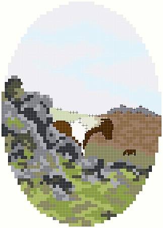 cross stitch pattern On Cox Tor