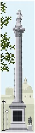 cross stitch pattern Nelson's Column