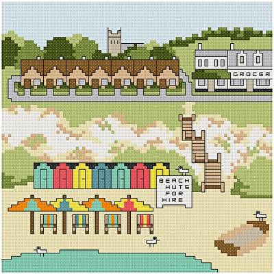 cross stitch pattern The beach at Otter Cove