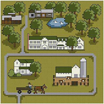 cross stitch pattern Pleasant Valley