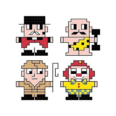cross stitch pattern Circus Quad Set