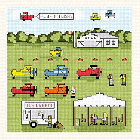 cross stitch pattern Fly-In