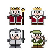 cross stitch pattern Quad Royals 1