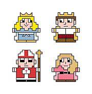 cross stitch pattern Quad Royals 2