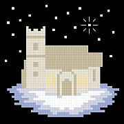 cross stitch pattern Christmas Eve