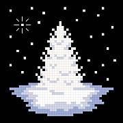 cross stitch pattern White Christmas