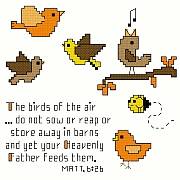 cross stitch pattern Birds of the Air