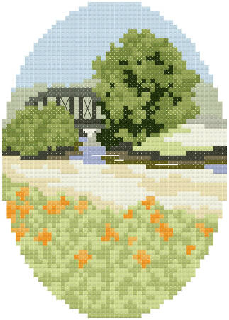 cross stitch pattern Daylilies