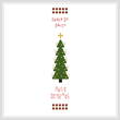 cross stitch pattern Christmas Tree Bookmark