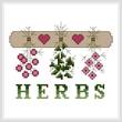cross stitch pattern Herbs