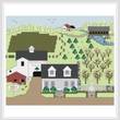 cross stitch pattern Springtime at Spruce Hill Farm