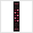 cross stitch pattern Be My Valentine