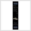 cross stitch pattern Magi Bookmark