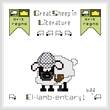 cross stitch pattern El-lamb-entary