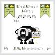 cross stitch pattern JS B-a-a-a-ch